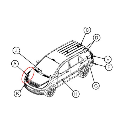 FÉNYSZÓRÓ - JOBB ELSŐ