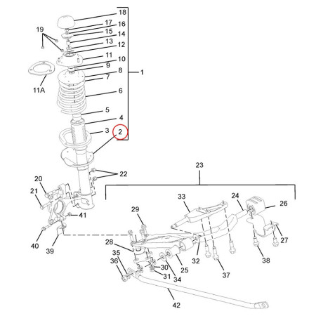 SHOCK FRONT RH - Economy