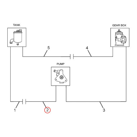 ASSY SUCTION LINE (RESERVOIR TO PUMP)