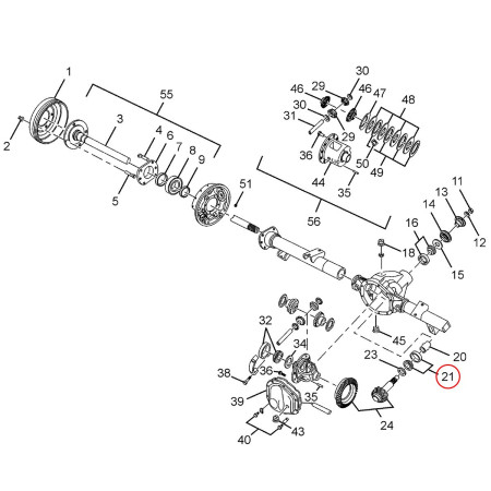 PINION INNER BEARING - DIFFERENTIAL REAR