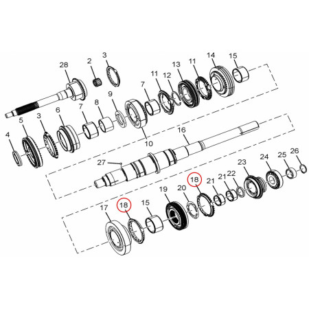 OUTER SYNCHRO CONE 1ST/2ND SPEED (BW)
