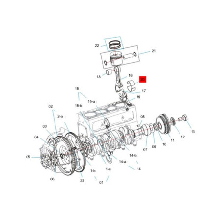 BEARING HALF FOR CONNECTING ROD (UPPER/LOWER) - Economy