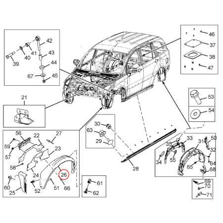 PODBLATNÍK PRAVÝ PREDNÝ