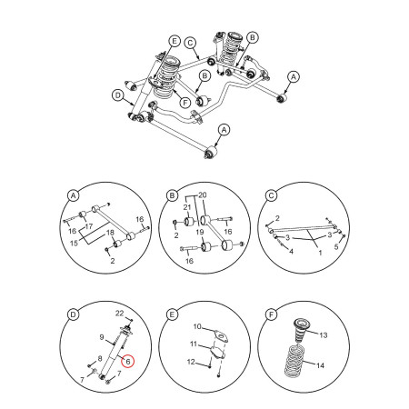 SHOCK ABSORBER REAR 4X4