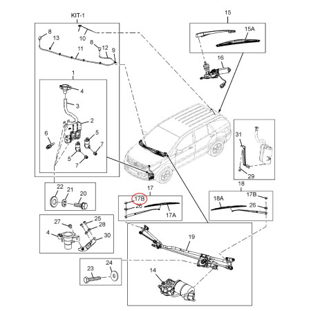 PREDNÝ STIERAČ - KLOBÚČIK