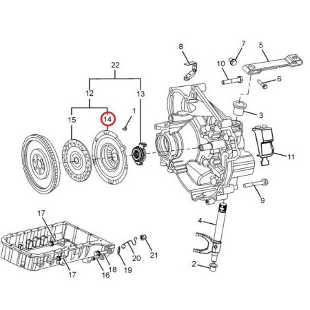 PRÍTLAČNÝ KOTÚČ SPOJKY (DIA 190) MPFI