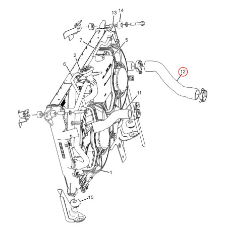 HOSE - RADIATOR TO THERMOSTAT HSG
