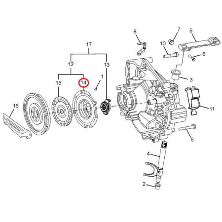 PRÍTLAČNÝ KOTÚČ SPOJKY (DIA 200) DICOR