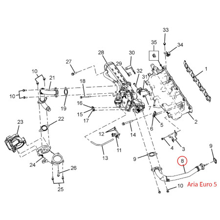 ASSY. INLET EGR PIPE (IAI)