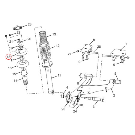 ASSY. STRUT MOUNTING BRACKET TOP