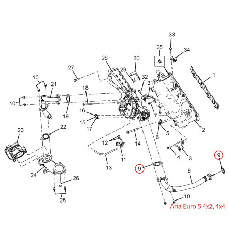 GASKET (EGR INLET PIPE TO EGR VALVE)