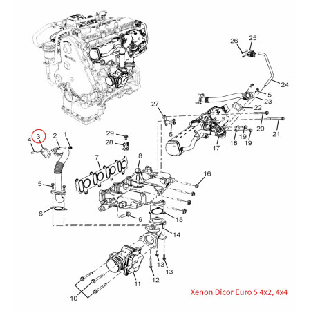GASKET (EGR OUTLET PIPE TO EGR COOLER)