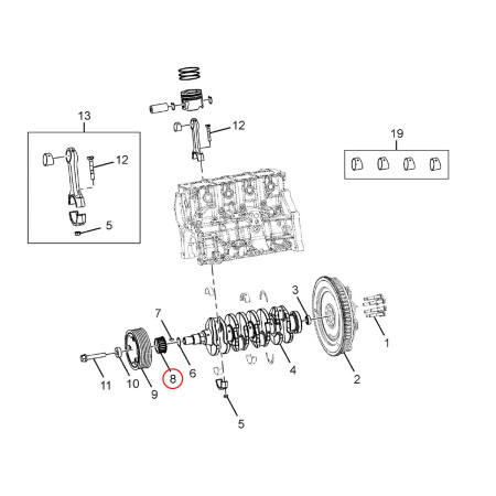 CRANKSHAFT GEAR (SINTERED)