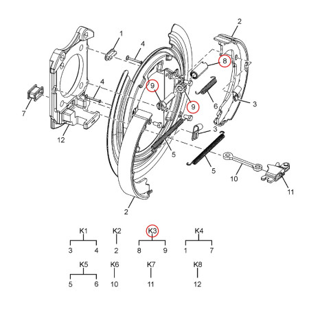 KIT ADJUSTER ASSY (PER BRAKE ASSY)