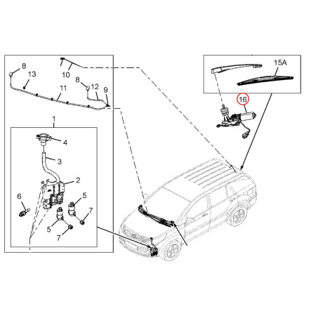 REAR WIPER MOTOR LUCAS