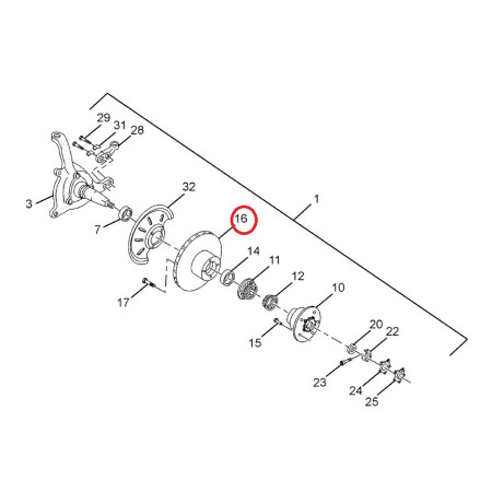 BRZDOVÝ KOTÚČ PREDNÝ - 4X2 diam 275mm