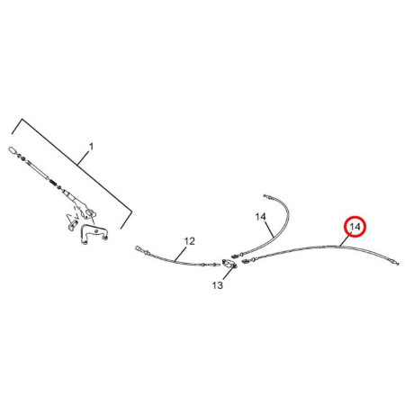 PARKING BRAKE CABLE LH