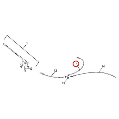 PARKING BRAKE CABLE RH