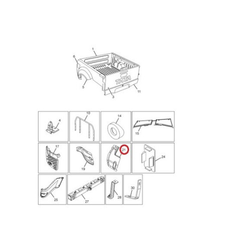 MUDLINER FRONT OUTER LH