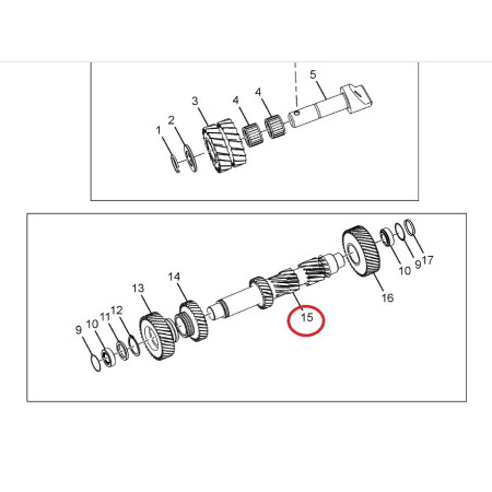 COUNTER SHAFT (FOR REV 4.22 RATIO)