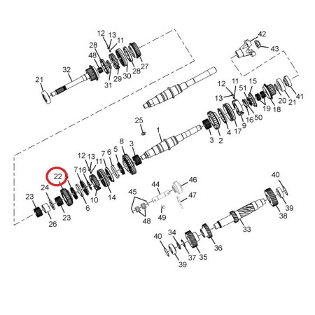 OZUBENÉ KOLESO  2°(2,22RATIO) 268426200164