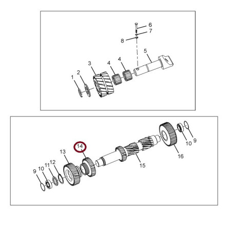 CONSTANTMESH GEAR (C/SHAFT) 2.05