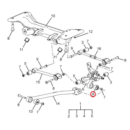 SILENTBLOK Z.POZDLŽNÉHO RAMENA ZADNY