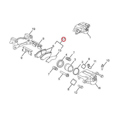 BRZDOVÉ OBLOŽENIE SADA  DICOR&MPFI
