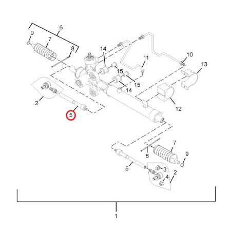 SPOJOVACIA TYČ RIADENIA