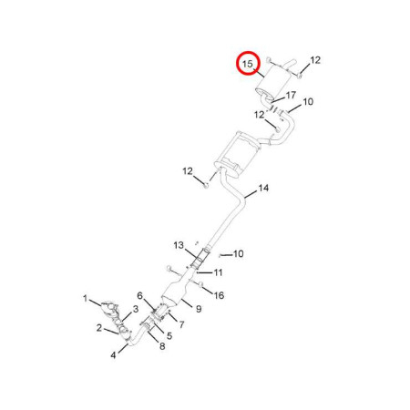 TLMIČ VÝFUKU KONCOVÝ