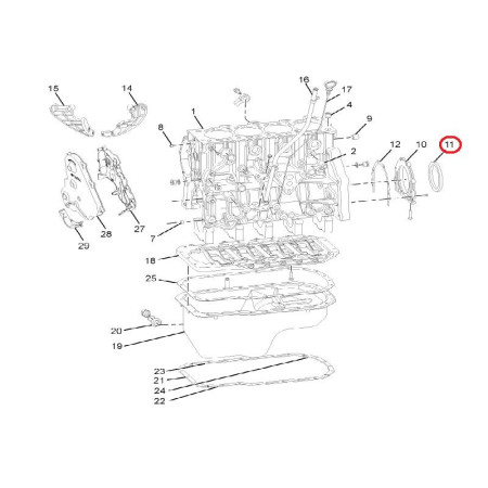 SIMERING HRIADEĽ MOTOR ZAD. 2,2D