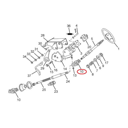 KRIŽ ČAP. RIADIACA TYČ UNI. *