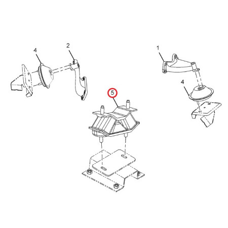 SILENTBLOK MOTORA ZADNÝ 4X4