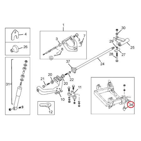 DORAZ GUM. SPONA SUL RAM/SASI