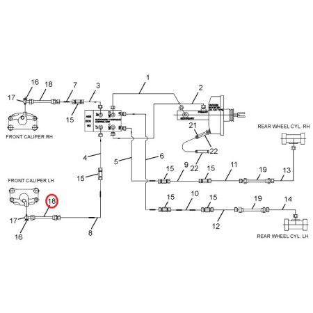 BRZDOVÁ HADICA PREDNÁ #284242800105