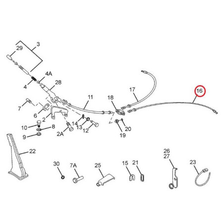 BRZDOVÉ LANKO ĽAVÉ