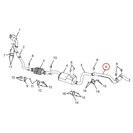 TLMIČ VÝFUKU KONCOVÝ