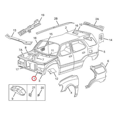PREDNÉ ČELO - DOLNÉ