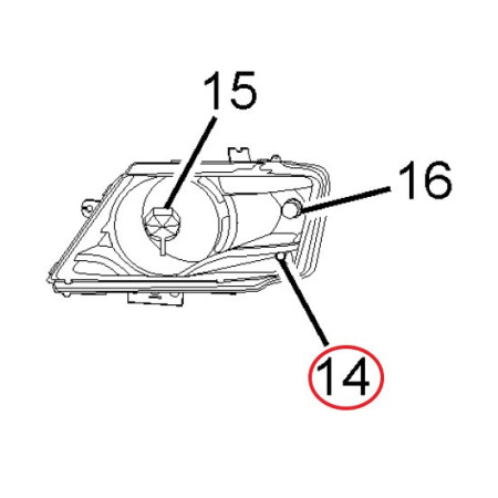 SVETLOMET PREDNÝ PRAVÝ